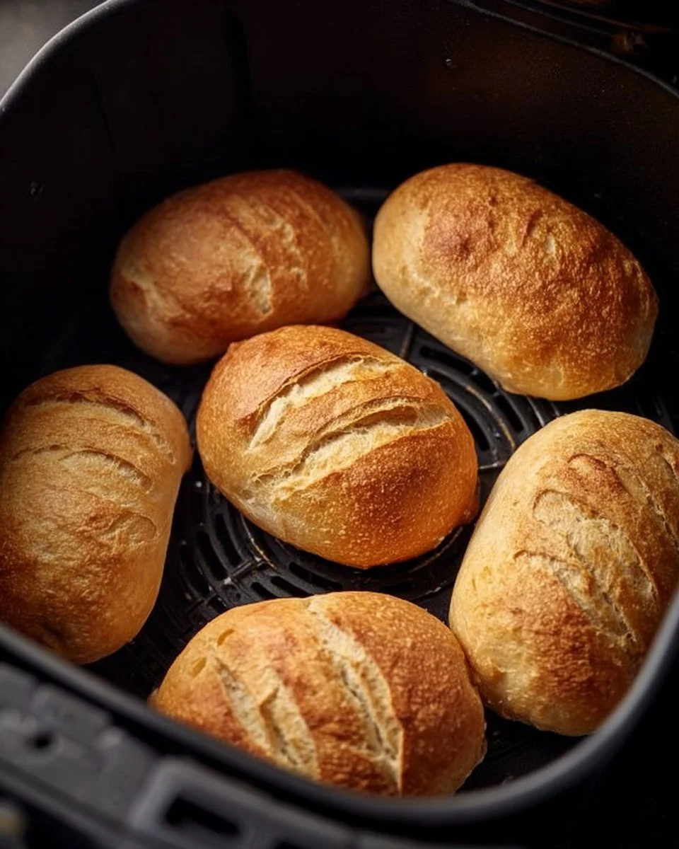 Aufbackbrötchen aus der Heißluftfritteuse