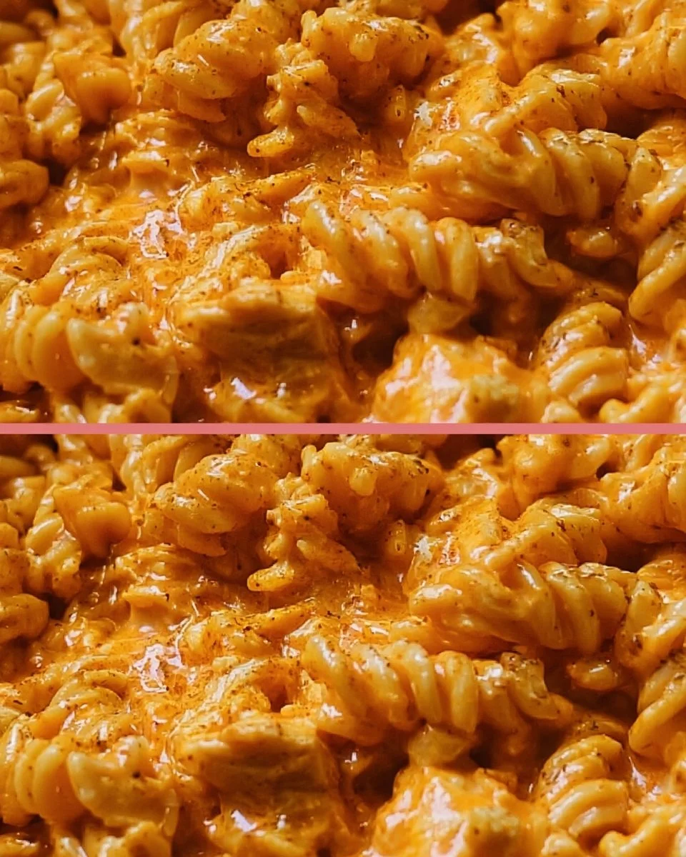 Cremige würzige Buffalo-Hühnchen-Pasta