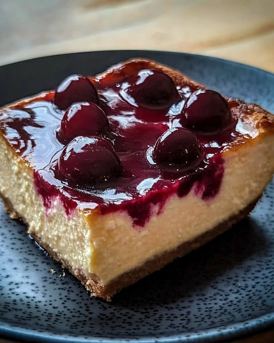 Cremiger Kirsch-Käsekuchen aus dem Airfryer