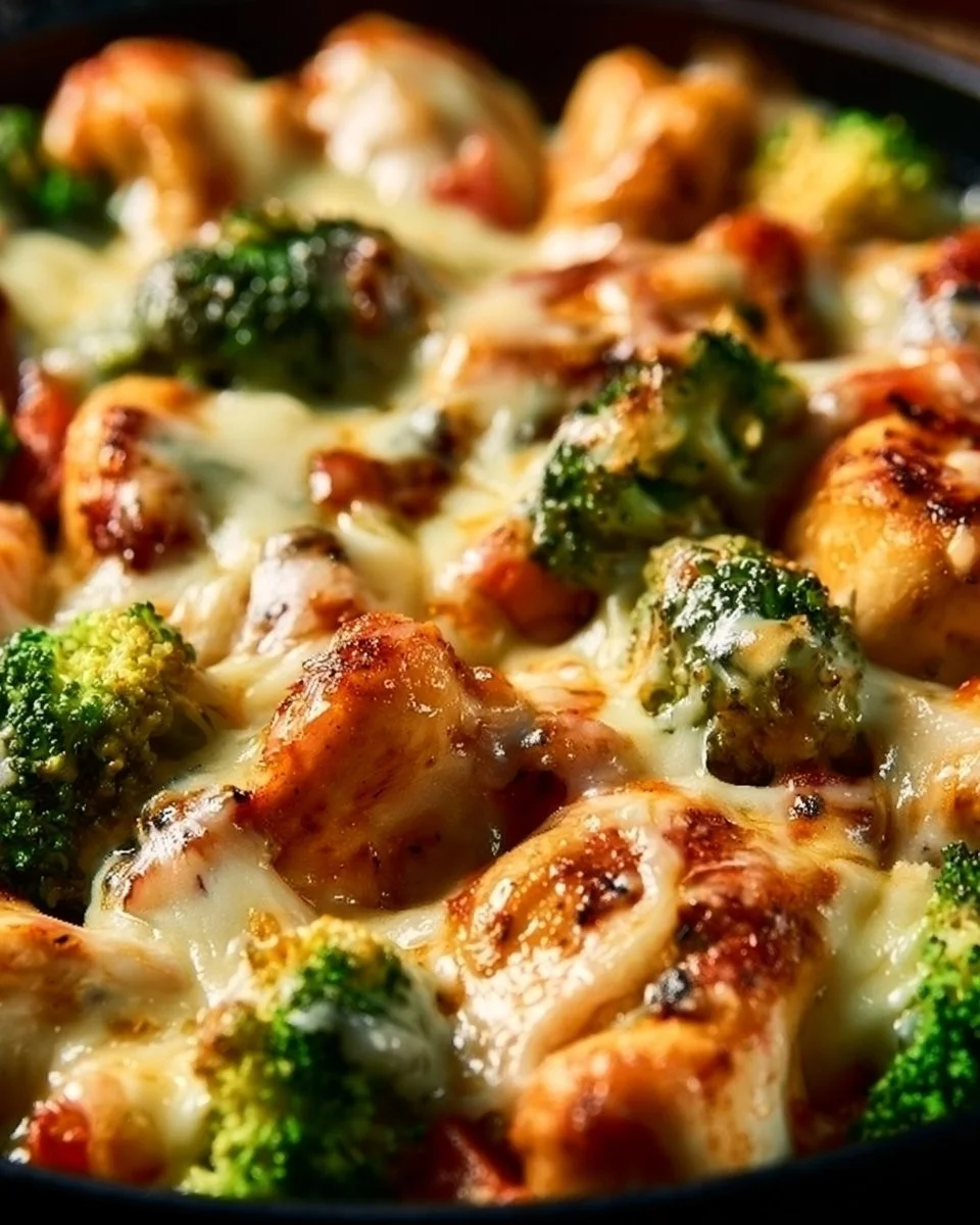 Cremiges Low-Carb Toskana-Hühnchen auf einem Teller mit frischen Zutaten