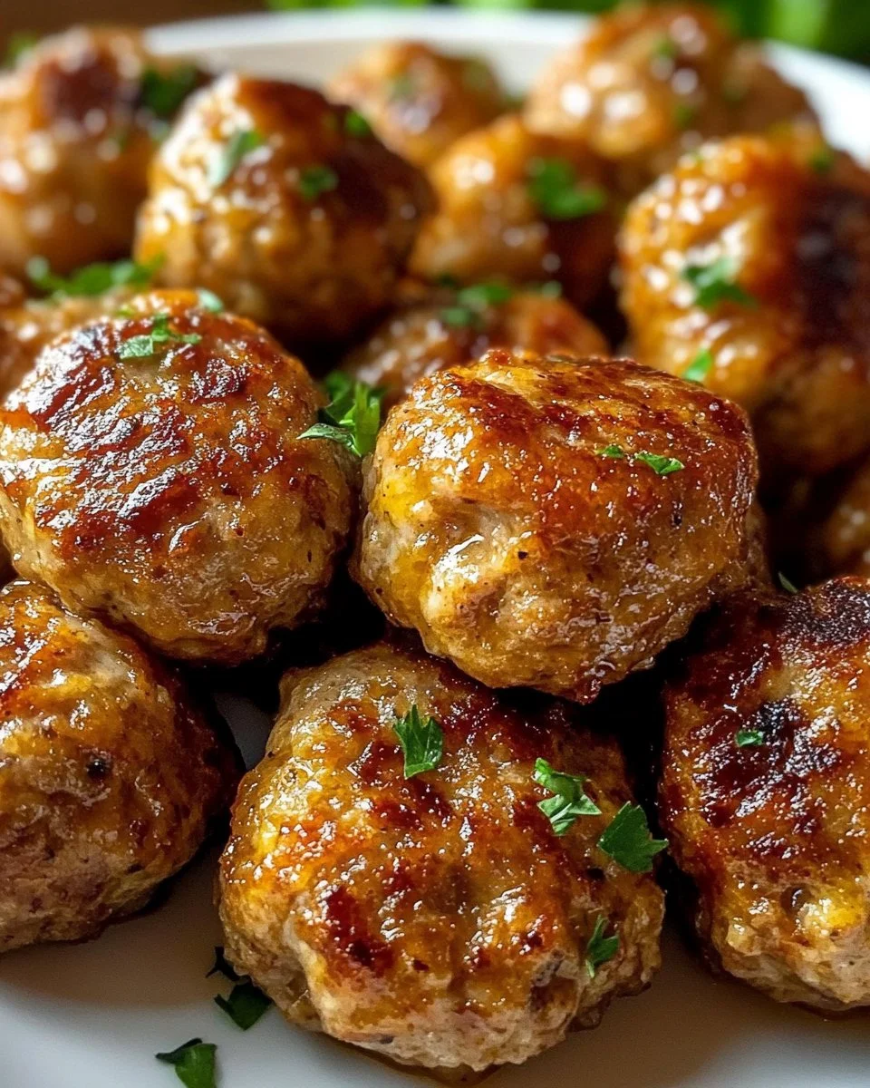Crispy Meatballs from the Air Fryer - Low Fat!