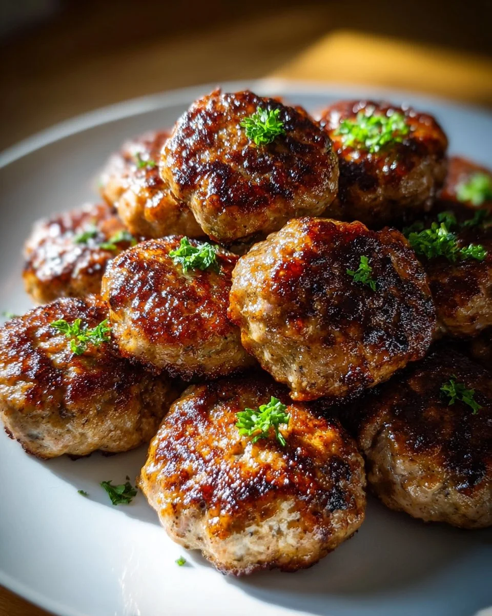 Crispy Meatballs from the Air Fryer - Low Fat!