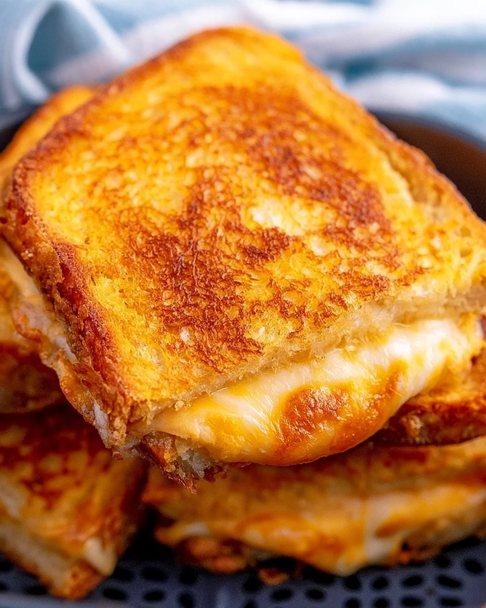 Einfache Zubereitung eines köstlichen Airfryer-Käse-Sandwichs