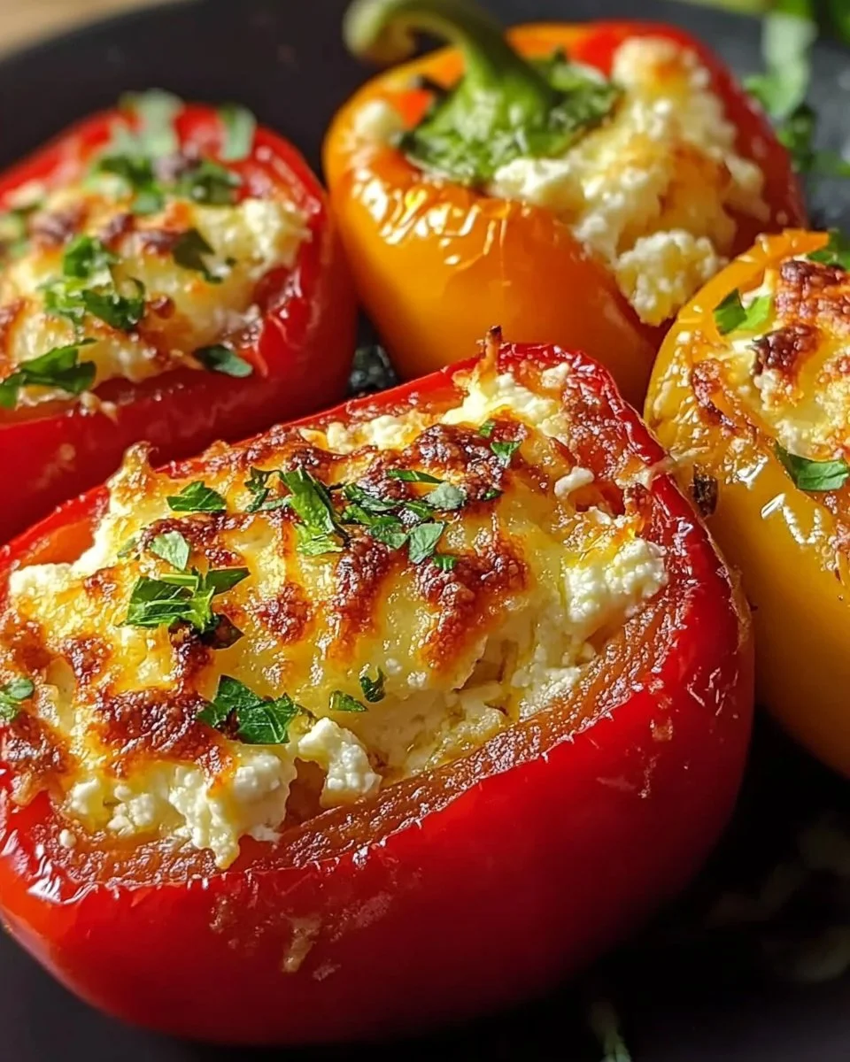 Gefüllte Feta-Paprika