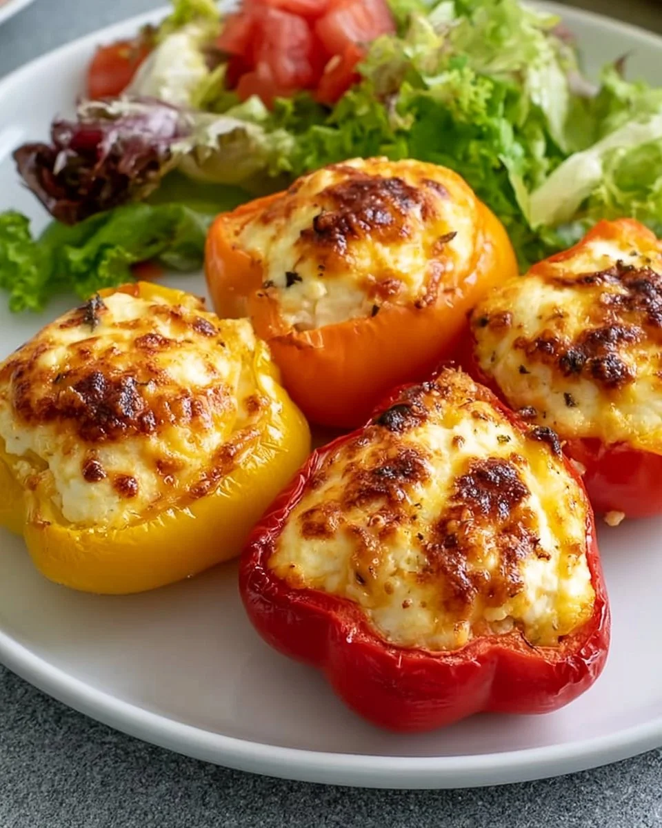 Gefüllte Feta-Paprika