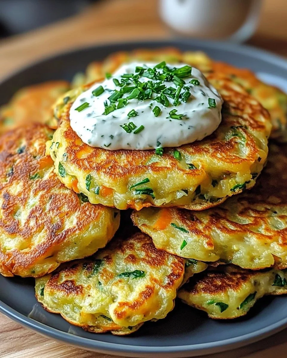 Gemüsepfannkuchen mit Kräuterdip: Ein Unglaubliches Ultimatives Rezept