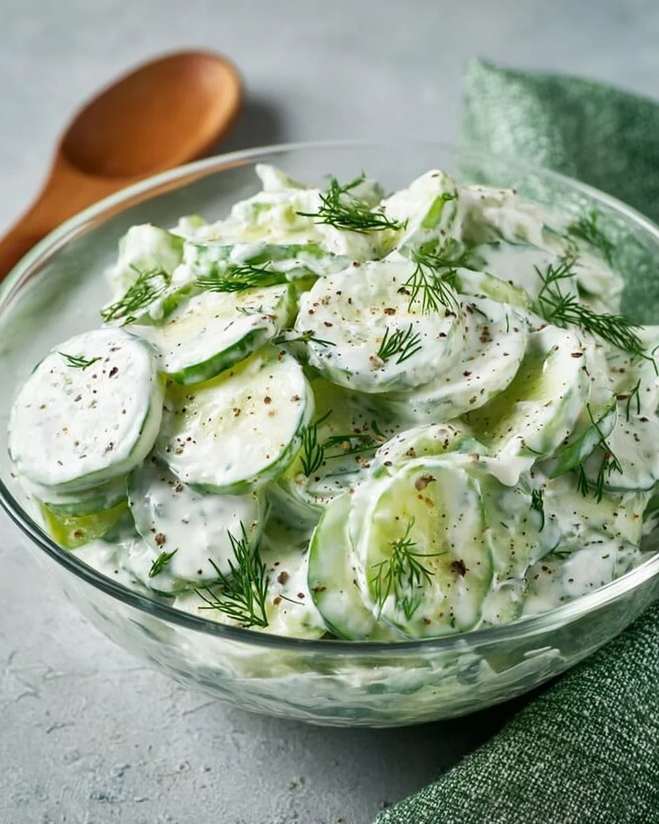 Gurkensalat mit Joghurt