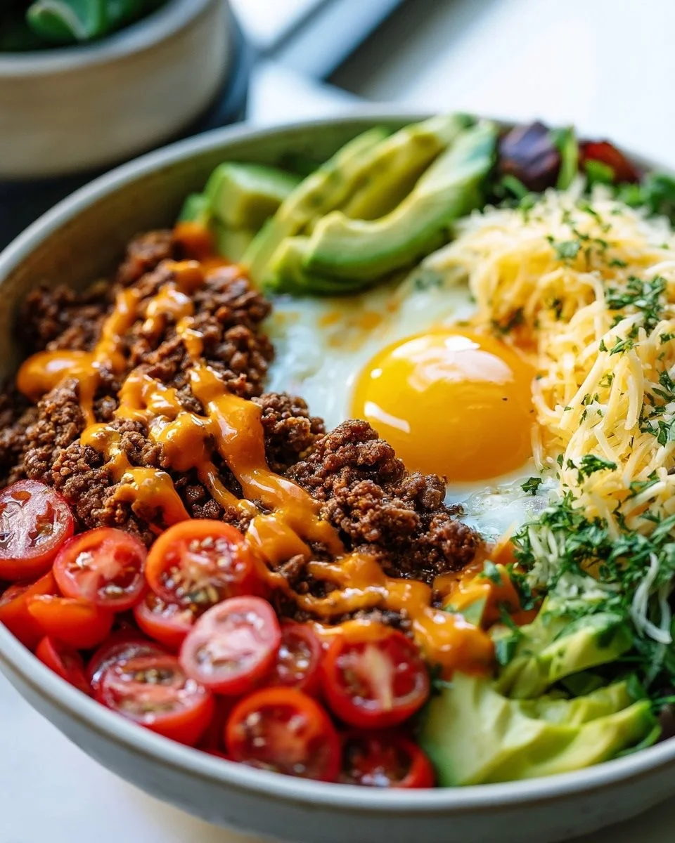 Protein Cheeseburger Schalen für eine gesunde Low Carb Ernährung