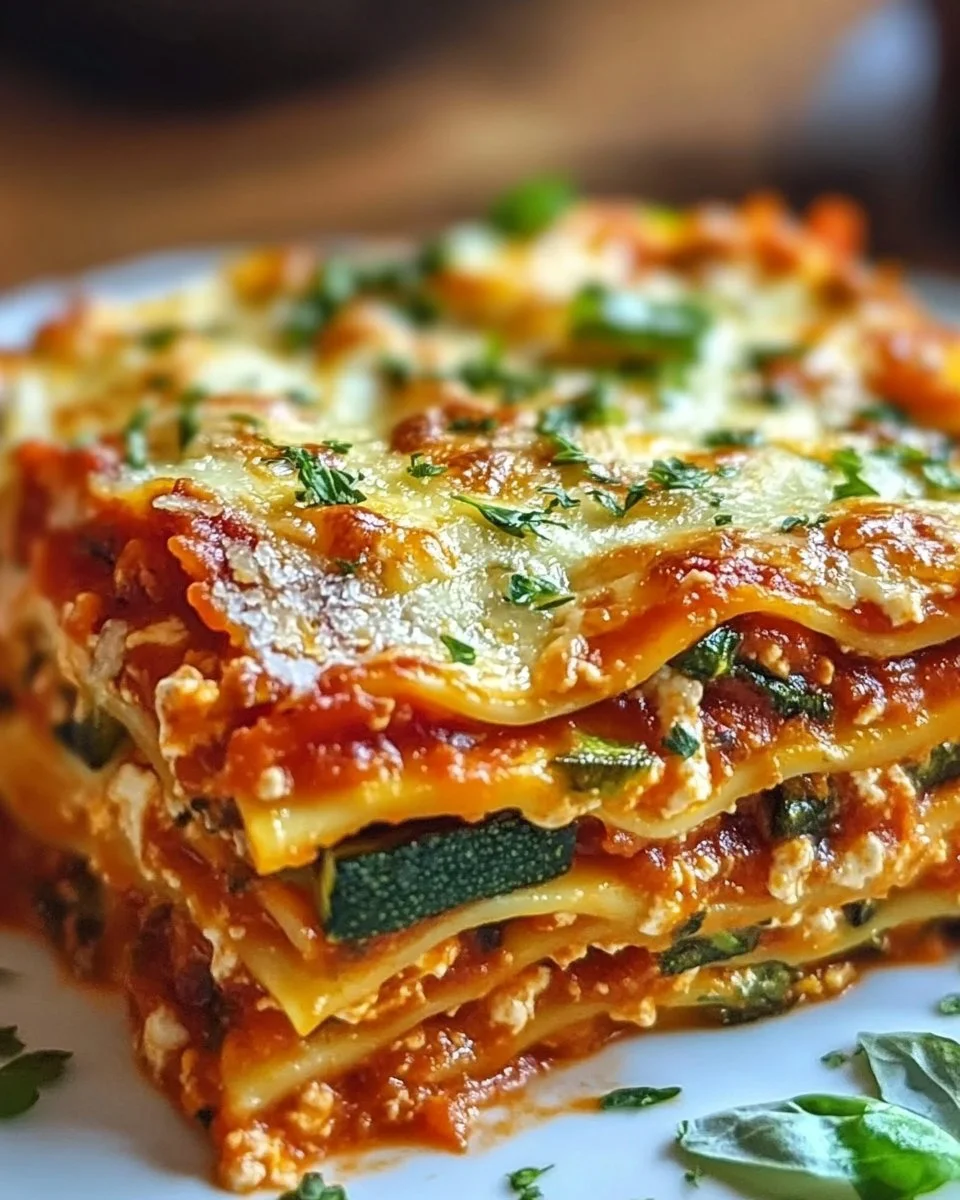 Hohe Protein-Gemüse-Lasagne