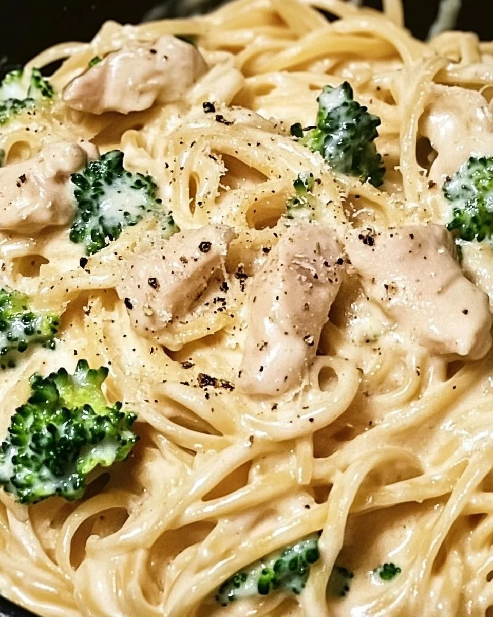 Kalorienreduziertes Hähnchen Alfredo