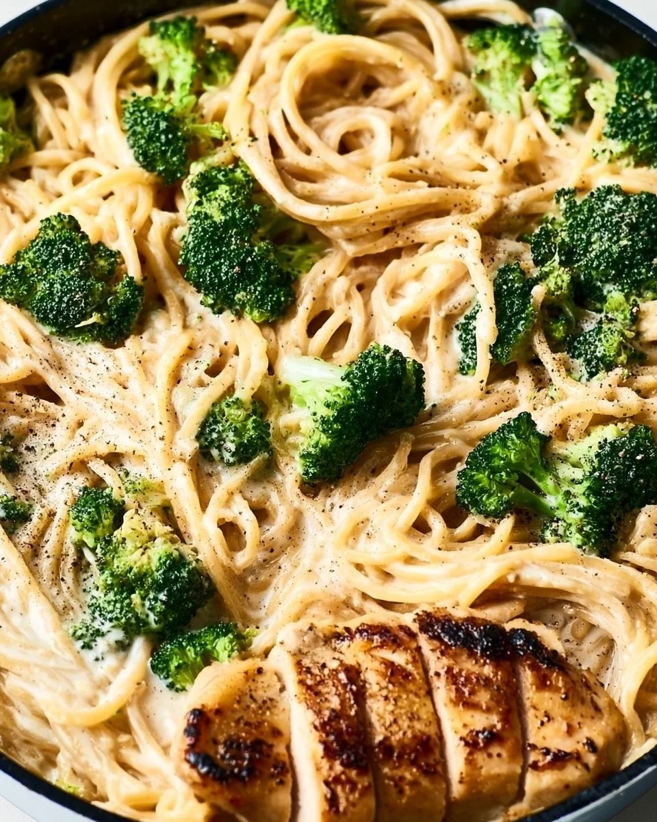 Kalorienreduziertes Hähnchen Alfredo