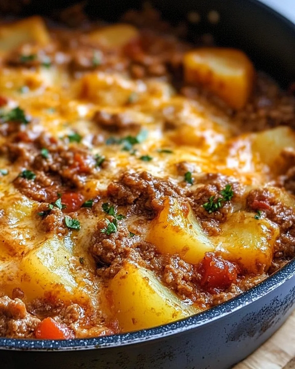 Kartoffel Hackfleisch Pfanne