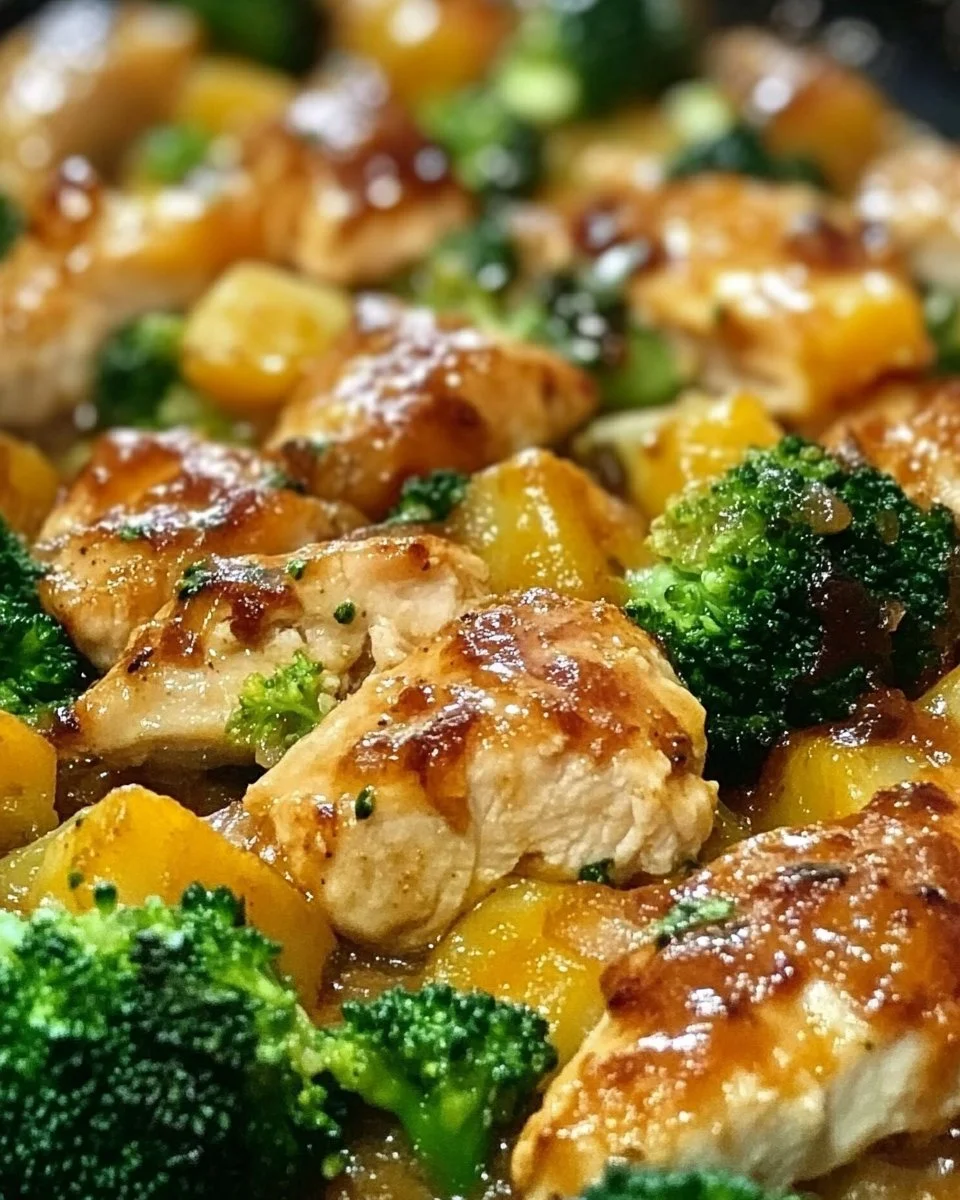 Kartoffel-Hähnchen-Pfanne mit Brokkoli ganz einfach