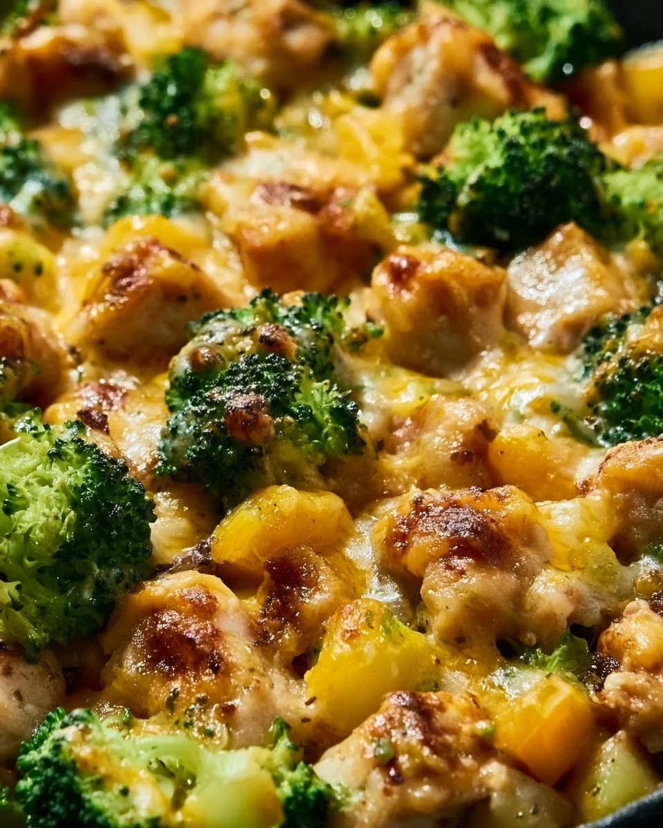 Kartoffel-Hähnchen-Pfanne mit Brokkoli ganz einfach