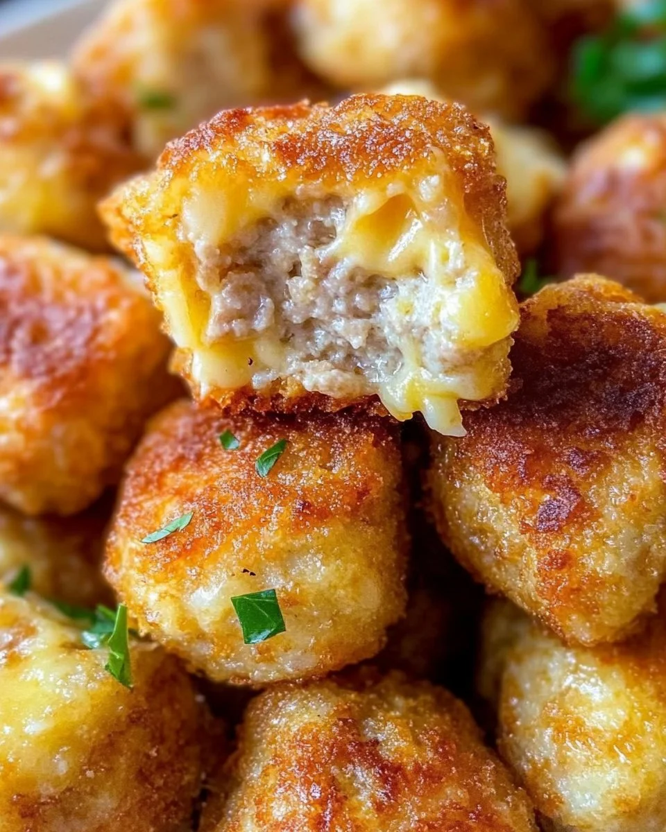 Käsefrikadellen aus der Heißluftfritteuse