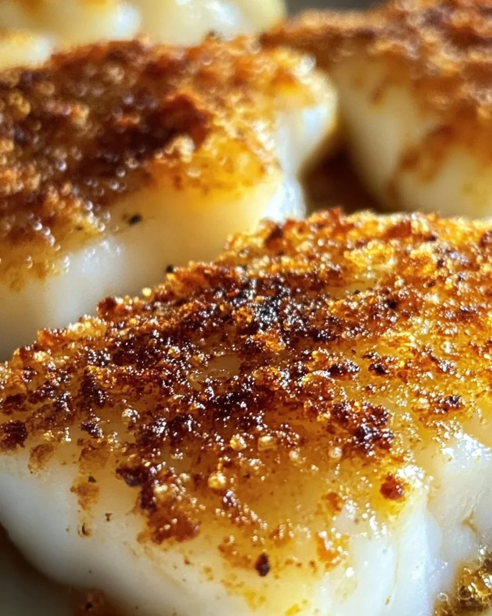 Knusprige Luftfritteuse Kabeljaustücke