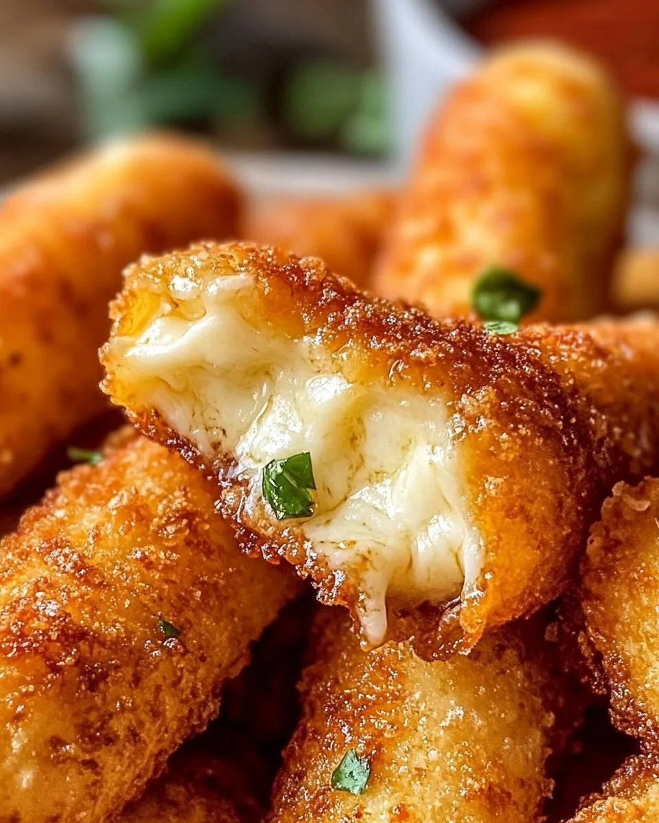 Knusprige Mozzarella-Sticks