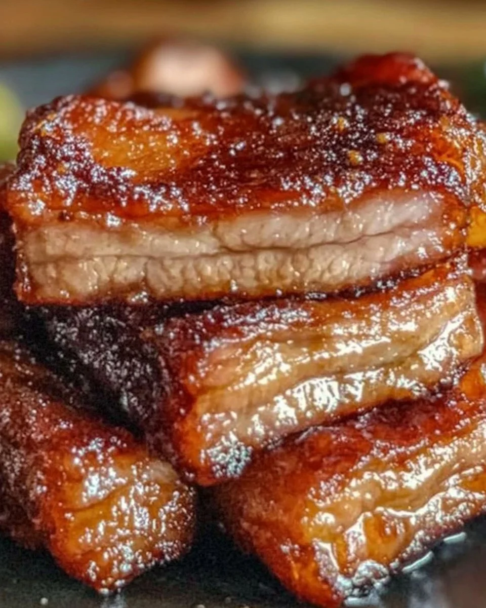 Knuspriger Schweinebauch aus der Heißluftfritteuse