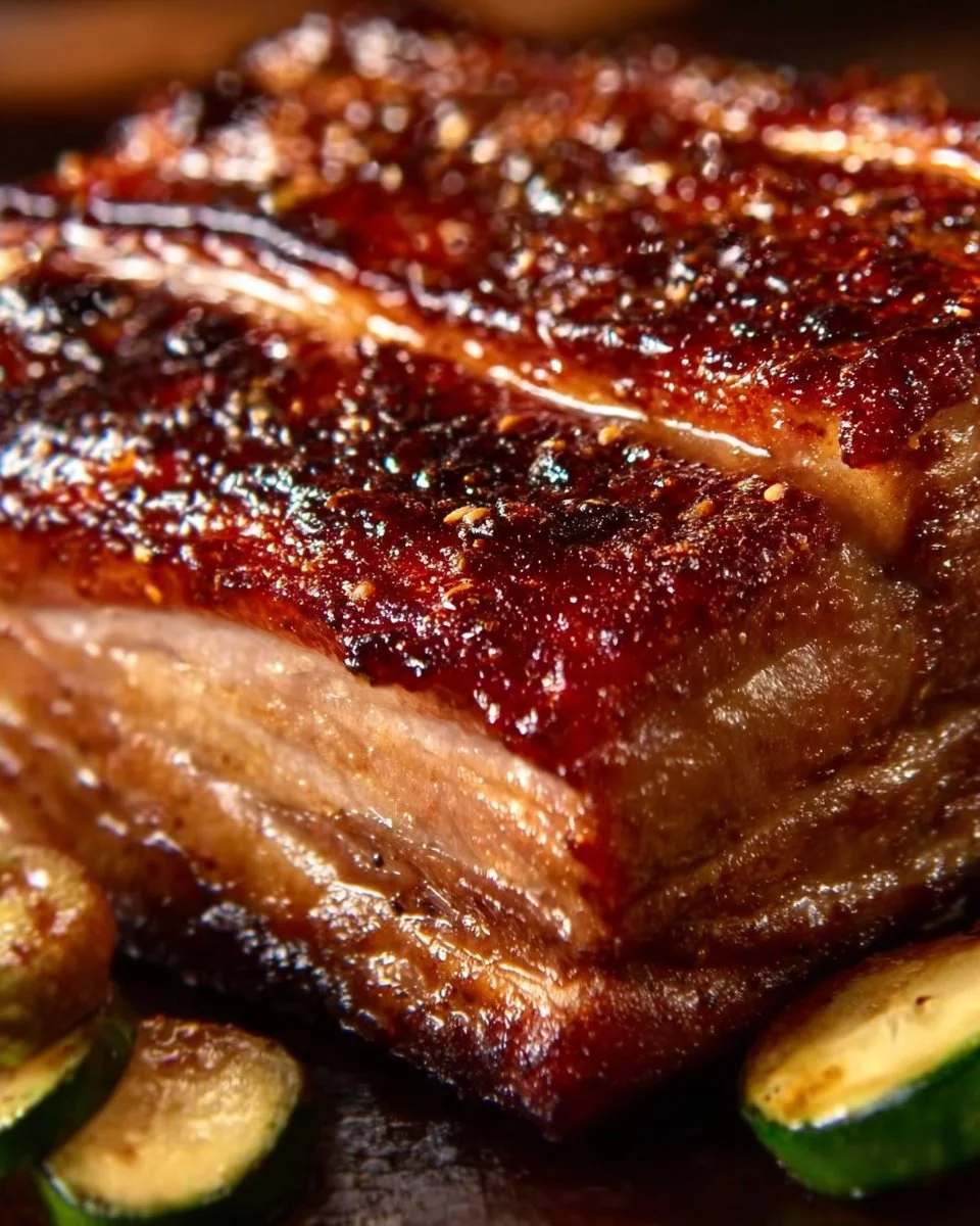 Knuspriger Schweinebauch aus der Heißluftfritteuse