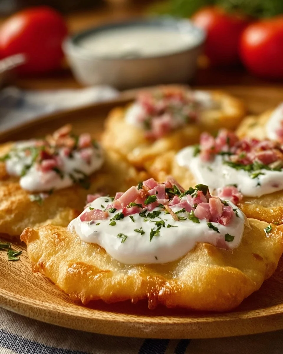 Langos aus der Heißluftfritteuse