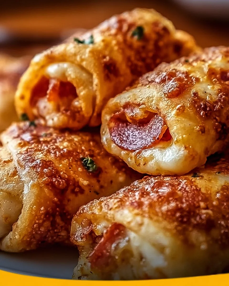 Luftfritteusen-Pizza-Röllchen
