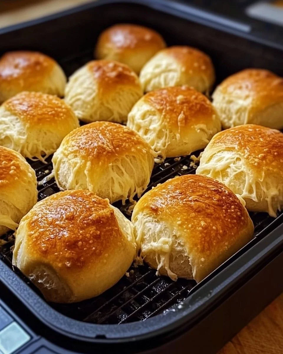 Mozzarella rolls from the air fryer