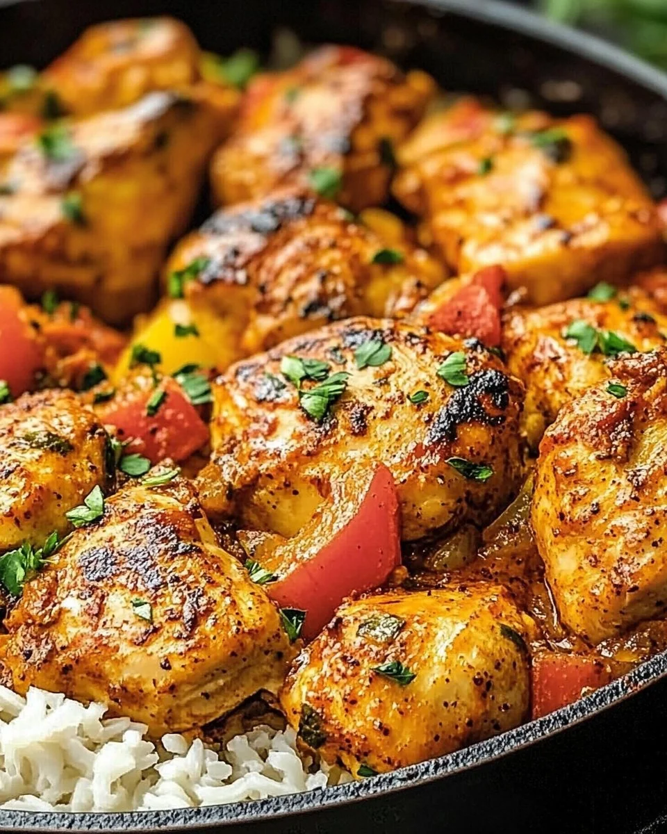 Paprika-Hähnchen-Pfanne