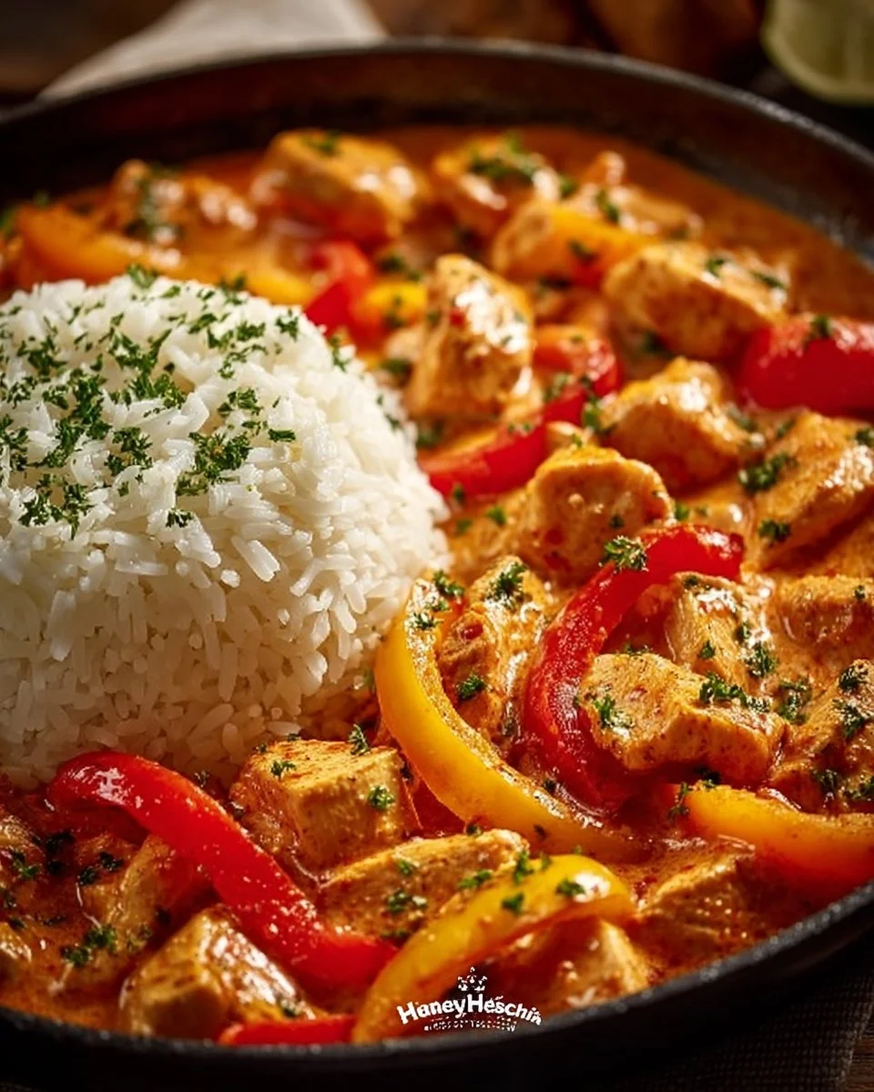 Paprika-Hähnchen-Pfanne
