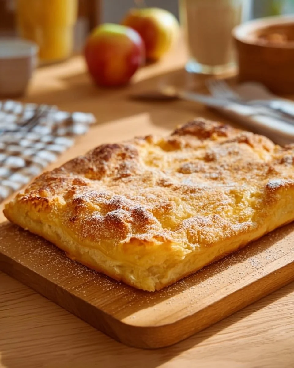 Pfannkuchen Airfryer mit Apfel
