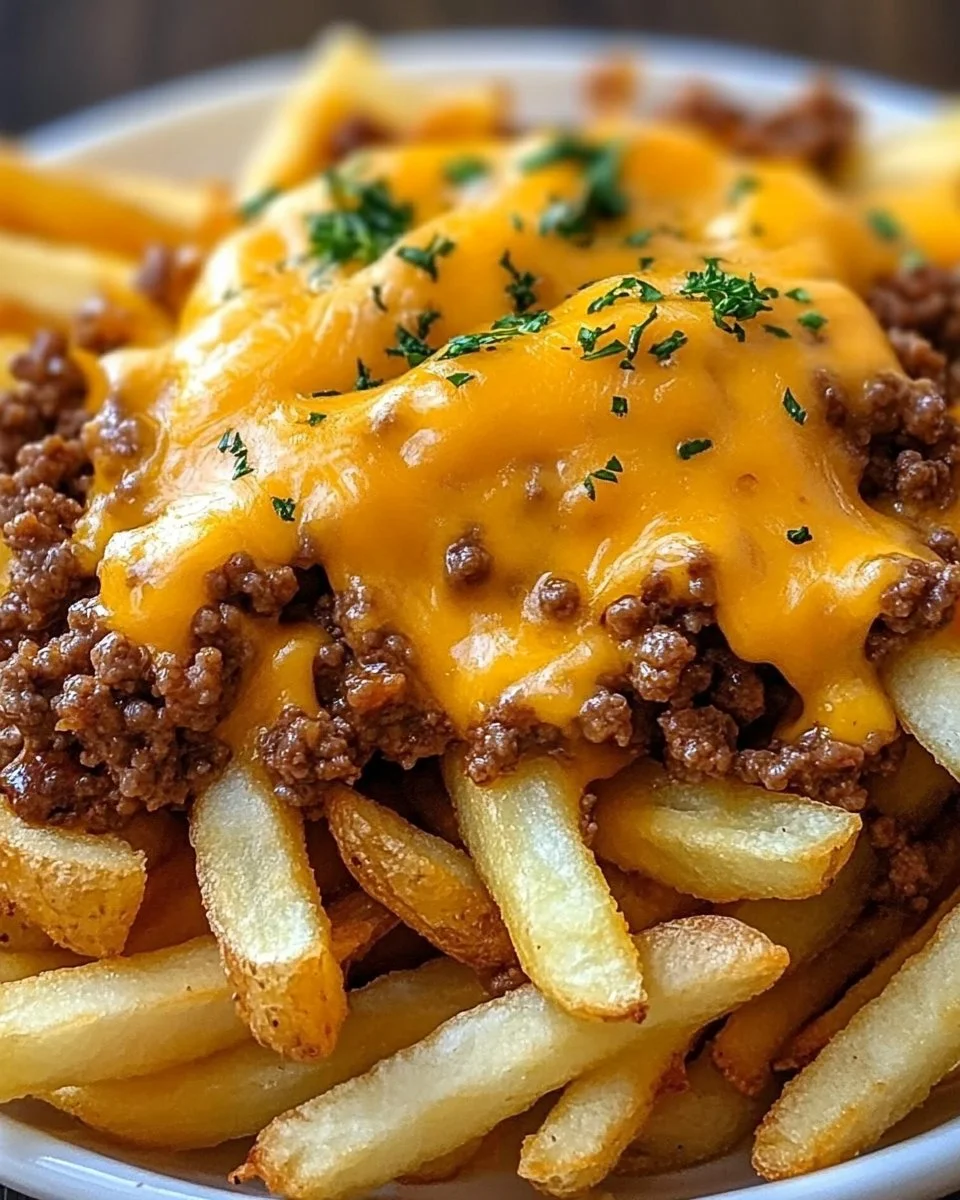 Pommes Frites mit Hackfleisch und Cheddar: Ein Unglaubliches Ultimatives Rezept für 4 Personen