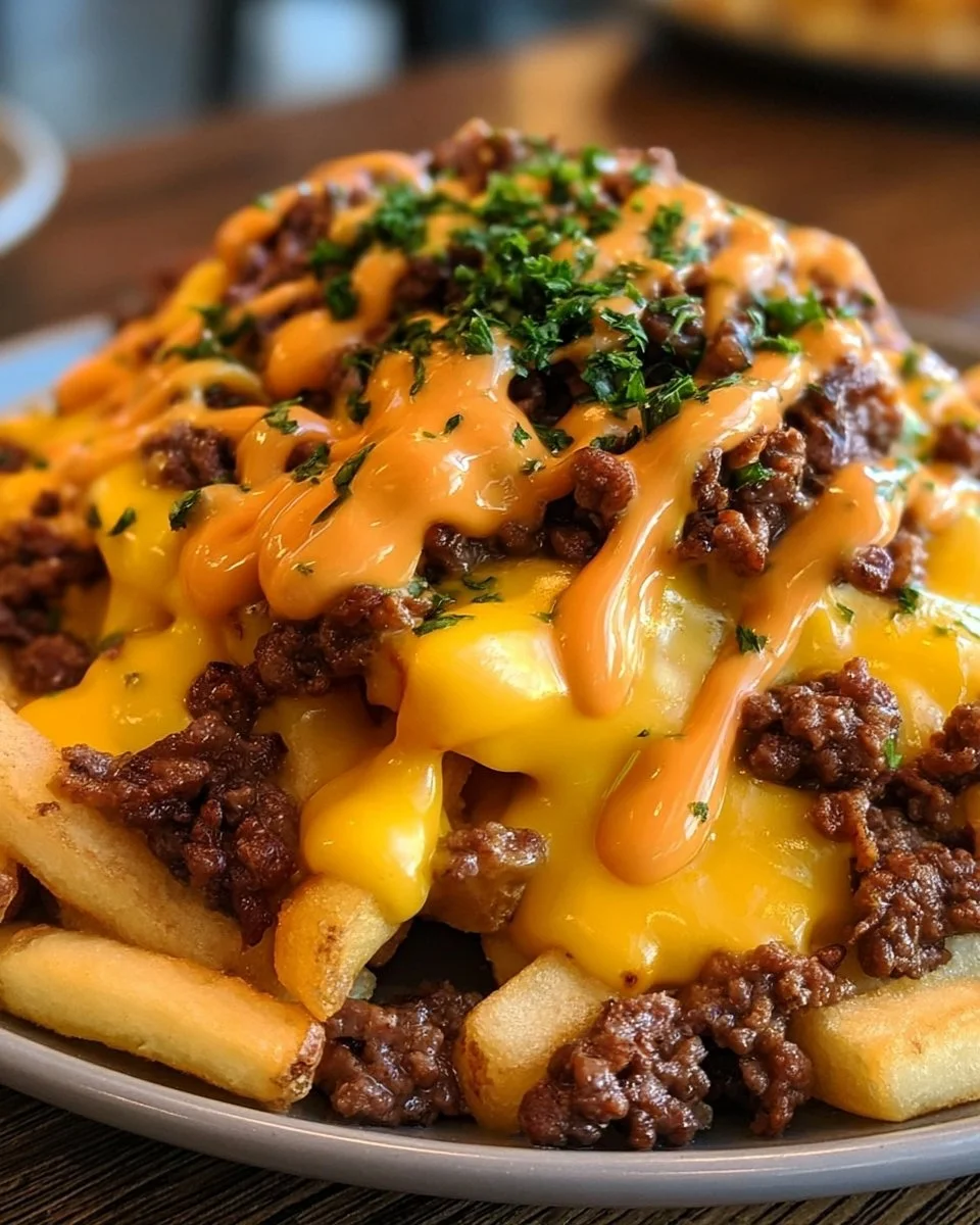 Pommes Frites mit Hackfleisch und Cheddar: Ein Unglaubliches Ultimatives Rezept für 4 Personen