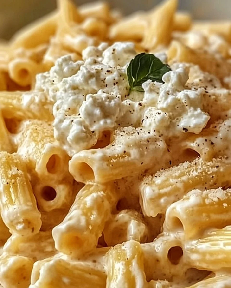 Protein Nudeln mit Hüttenkäse