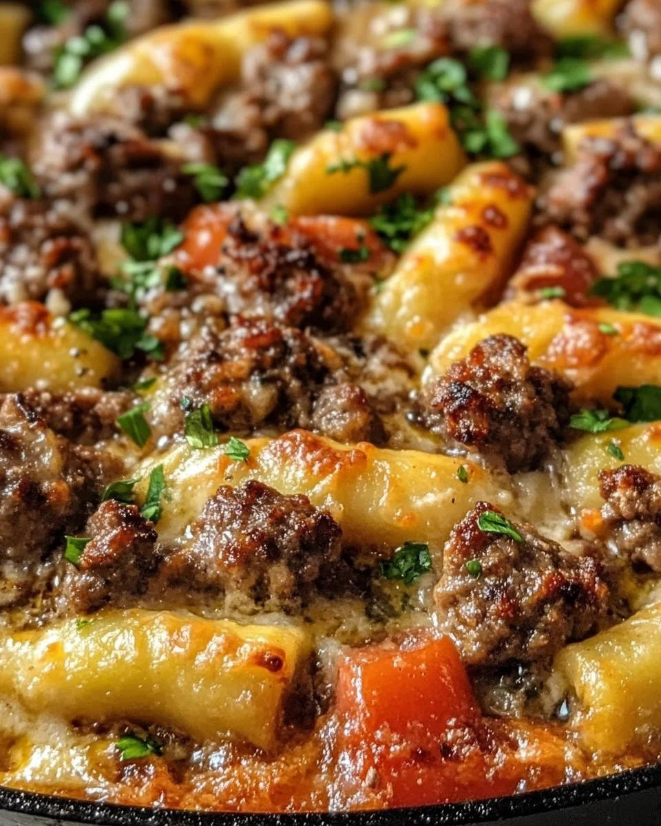 Schupfnudelpfanne mit Hackfleisch – einfach & herzhaft