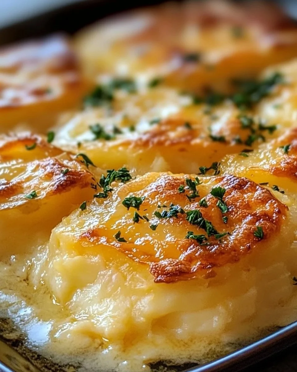 Überbackenes Kartoffelgratin