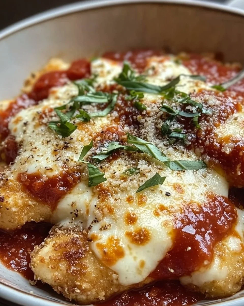 Ultimative Hochprotein-Hühnchen-Parmesan-Bowl
