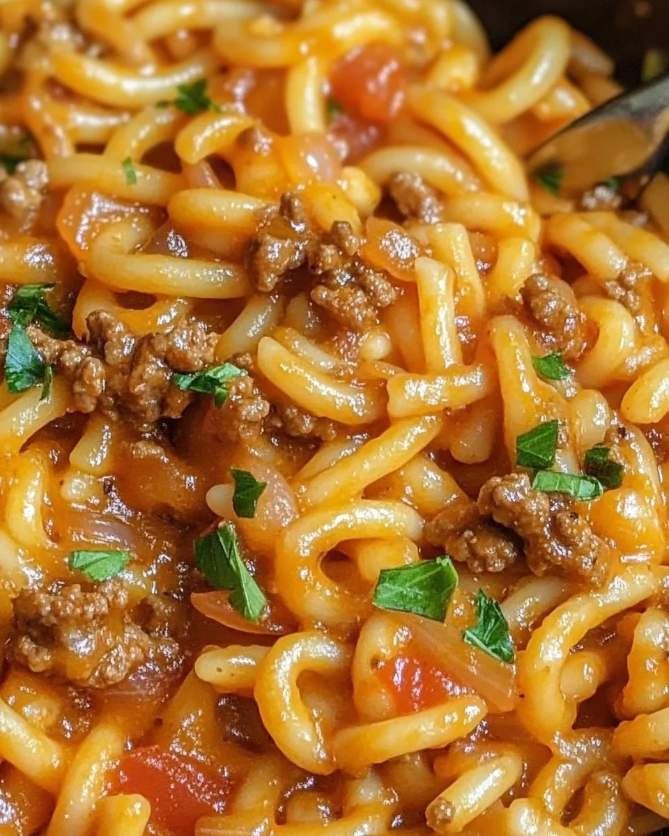 Vegane Cheeseburger-Pasta