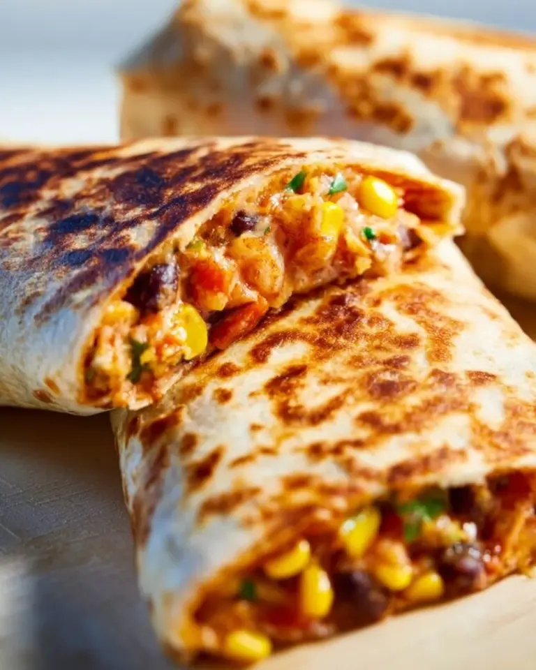 Vegetarische Quesadillas mit frischem Gemüse und schmelzendem Käse