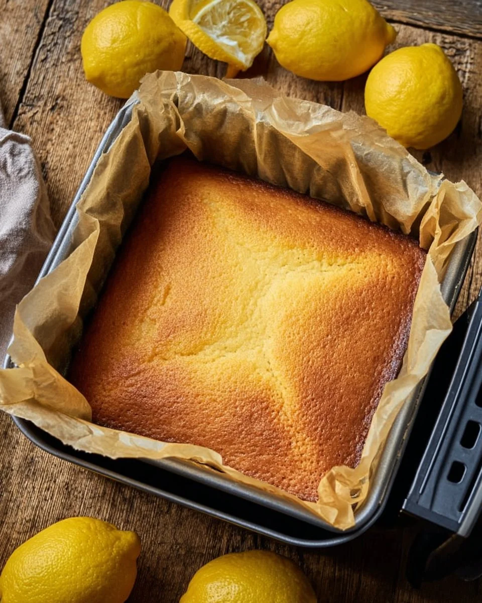 Zitroniger Kuchen im Airfryer