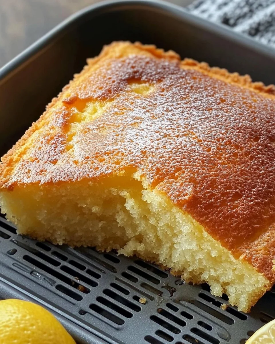 Zitroniger Kuchen im Airfryer
