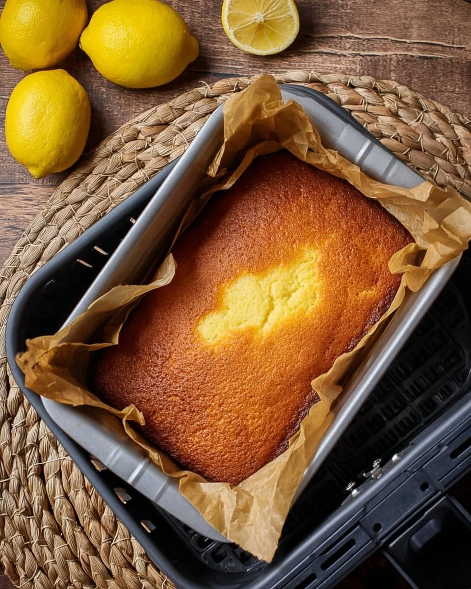 Zitroniger Kuchen im Airfryer
