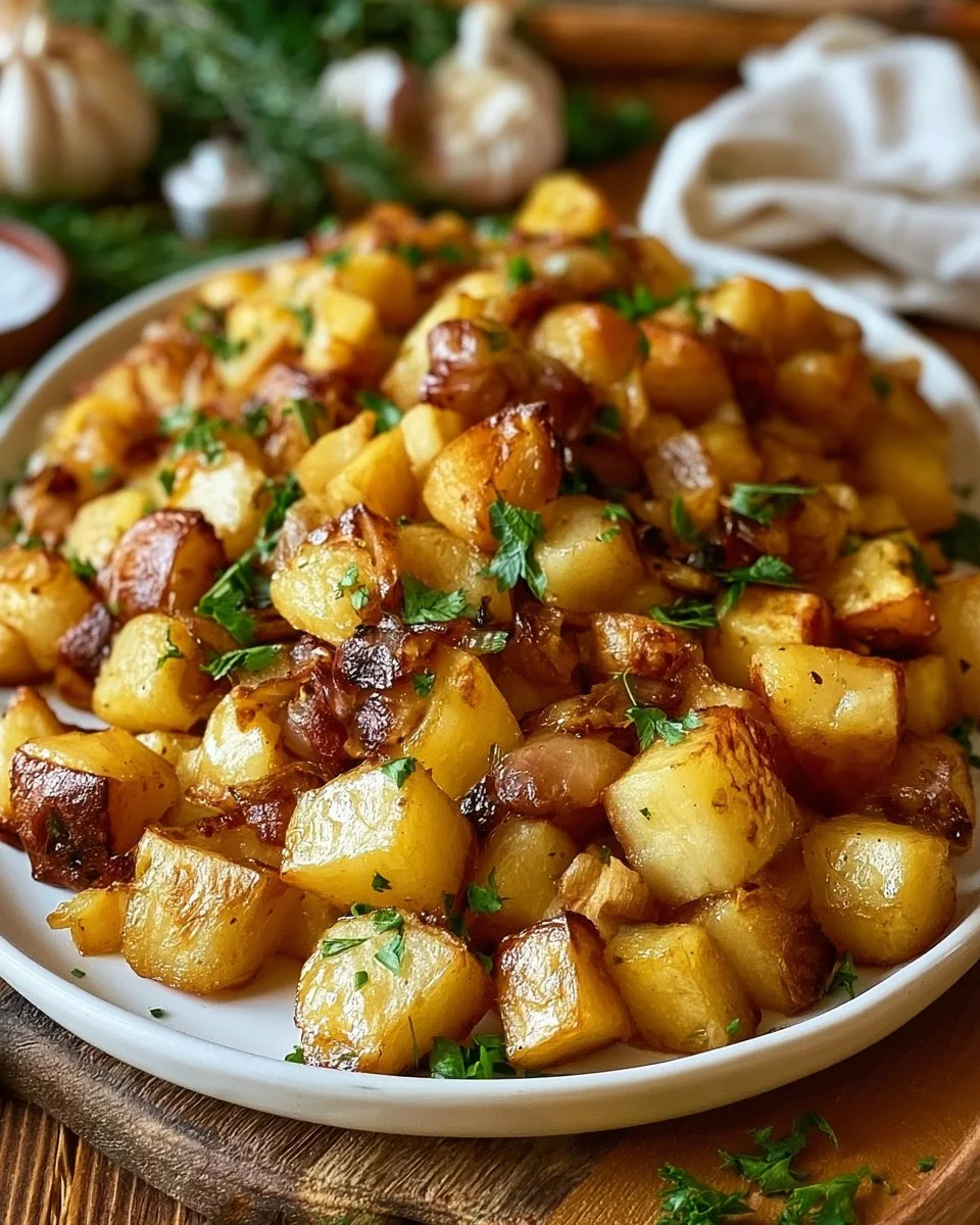 Bratkartoffeln in der Heißluftfritteuse, serviert für 4 Personen