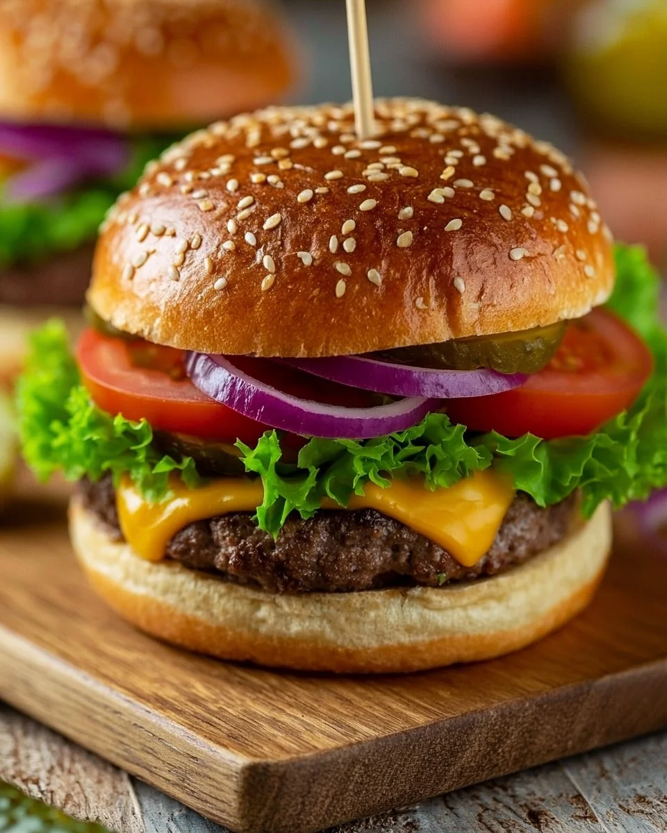 Burger aus der Heißluftfritteuse