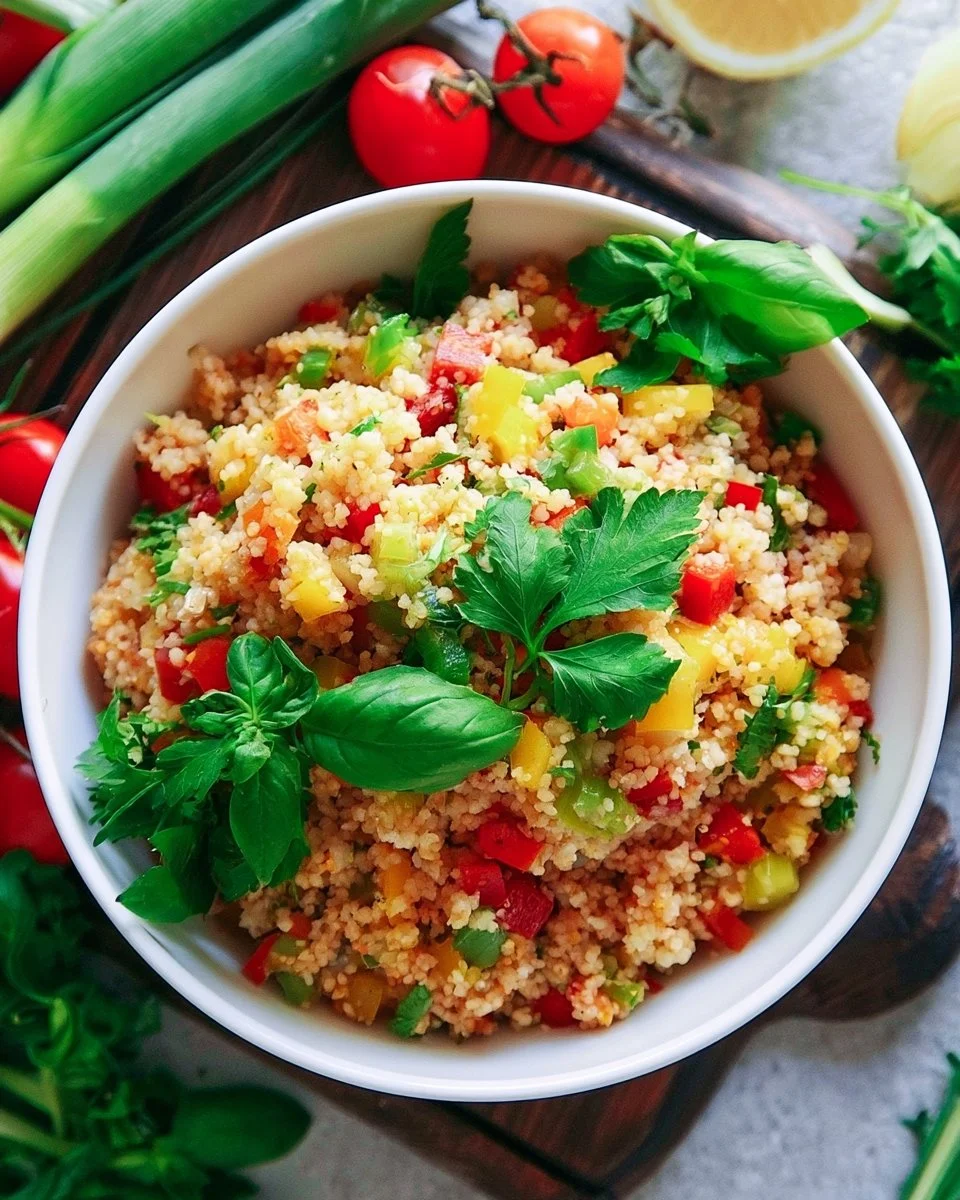 Ein einfacher und schneller Couscous Salat mit frischen Zutaten
