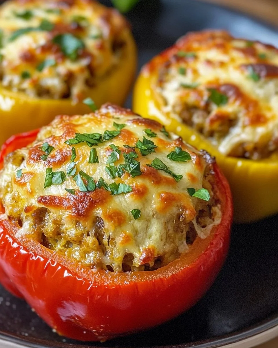 Gefüllte Paprika aus der Heißluftfritteuse