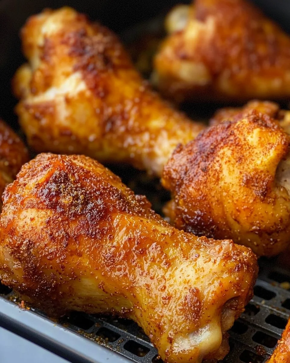 Hähnchenkeulen aus der Heißluftfritteuse