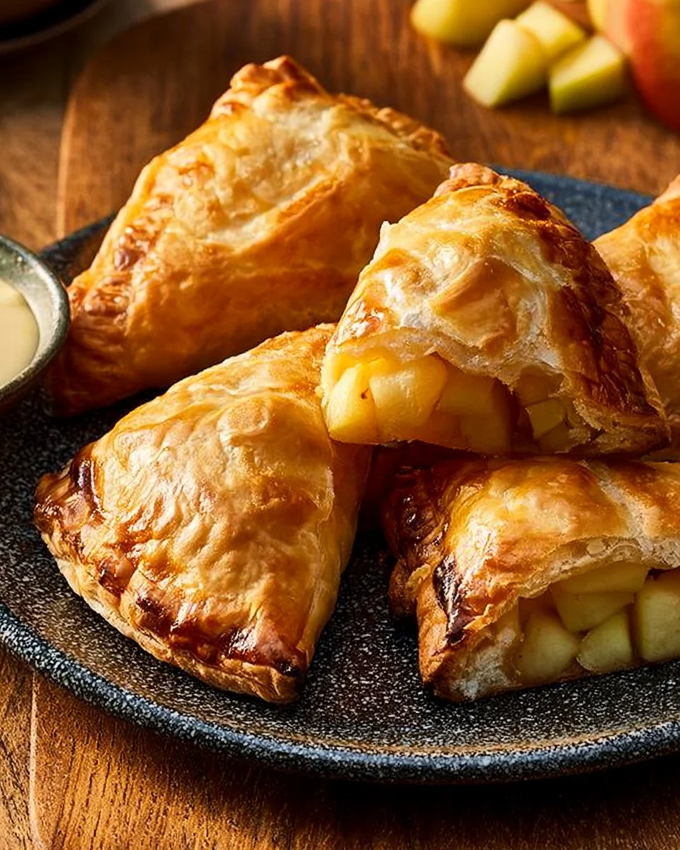 Kalorienarme Reispapier Apfelknödel mit proteinreicher Vanillesauce