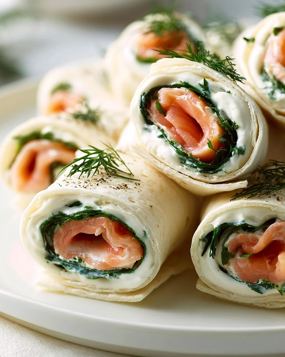 Kreative Räucherlachs Röllchen für einen perfekten Brunch.