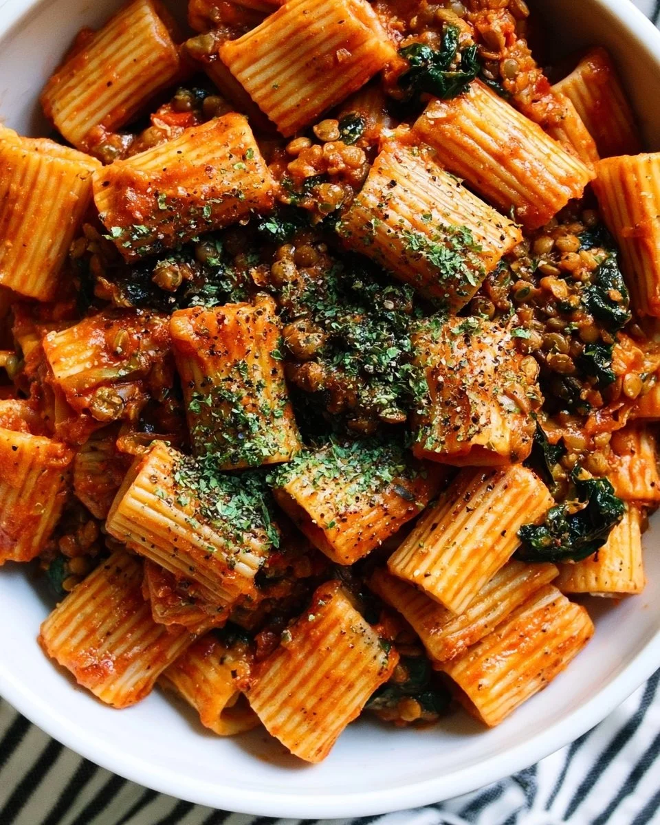 Linsentahini-Pasta