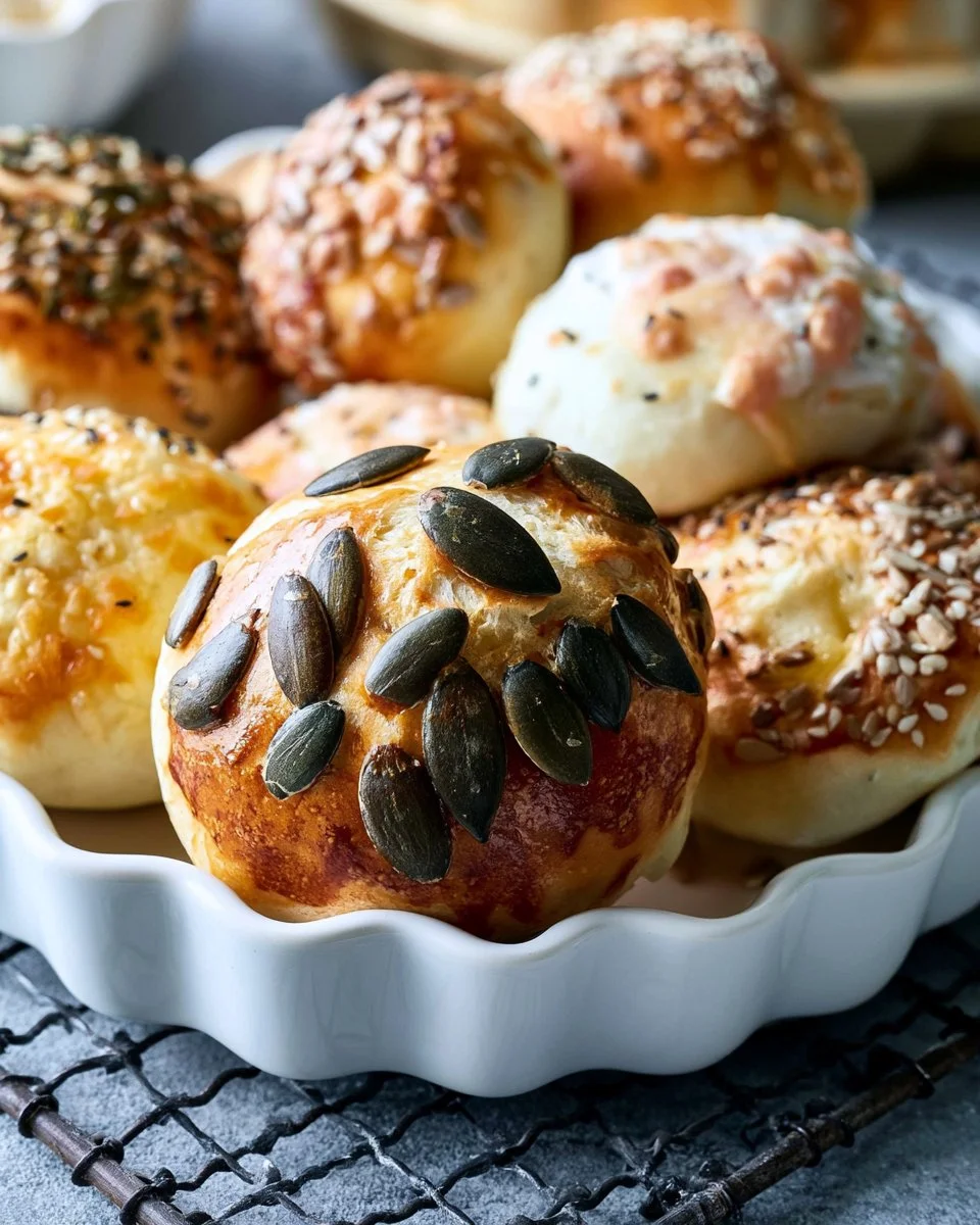 Leckere Mini Brezelbissen frisch zubereitet aus der Heißluftfritteuse
