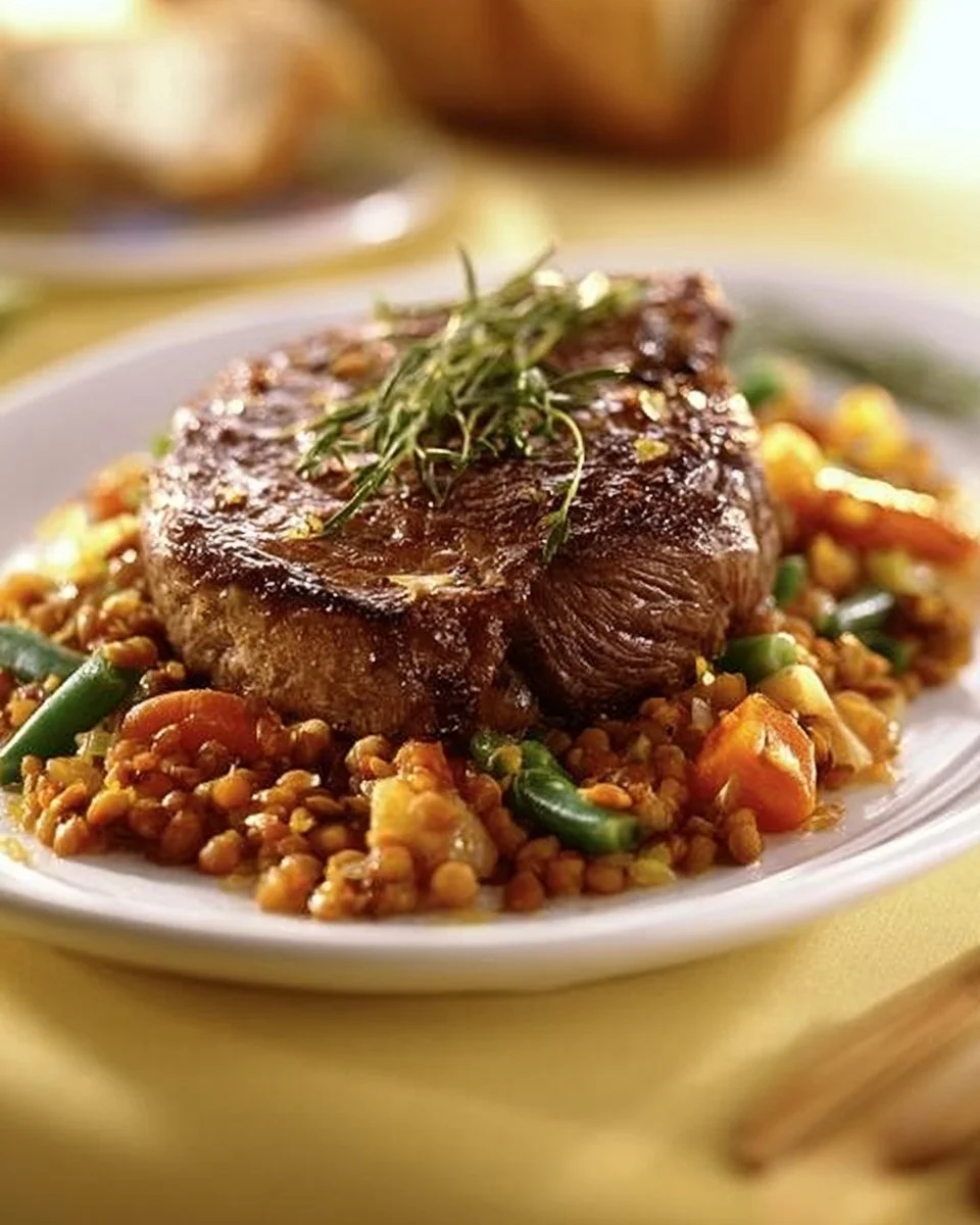 Saftige Minutensteaks auf einem Grill serviert
